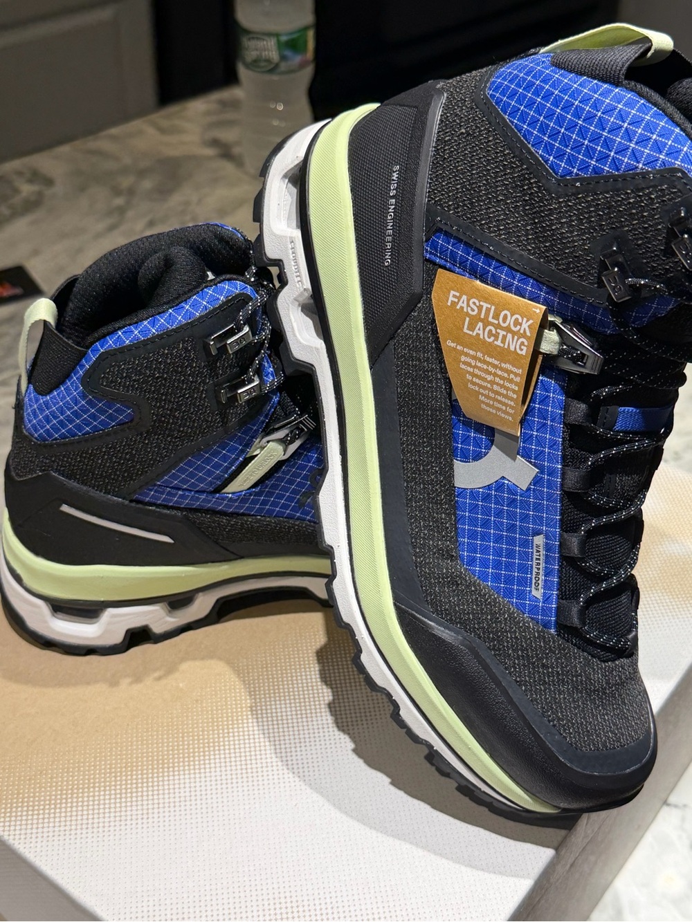 On Cloud alpine Waterproof Blue & Black Women's Hiking Booties - Picture 10 of 14